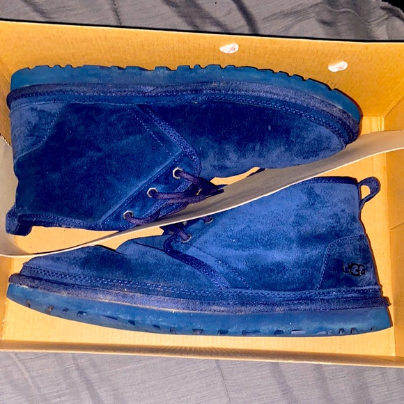 Ugg boots size 10 navy blue used
